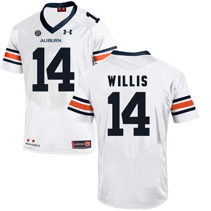 Auburn Tigers #14 Malik Willis White College Football Jersey